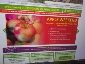 Apple Weekend, Buckingham Garden Centre